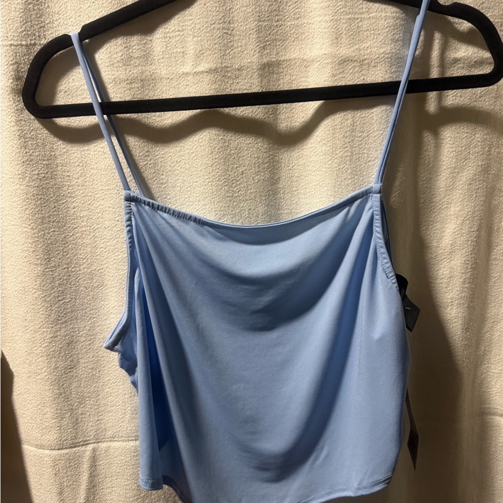 Sky Blue Camisole with Spaghetti Straps